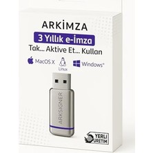 aklow akyoleticaret Elektronik Imza Cihazı; USB Bağlantılı Token, Resmi E-Imza Sertifikası, Pdf, Word, Excel Belge Imzalama, Mobil ve E-Devlet Aktivasyonlu, Btk Onaylı, Ergonomik Tasarım (3 Yıllık)