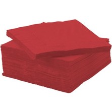aklow akyoleticaret Kırmızı/kağıt Peçete; Fantastisk 50 Pack, 24 x 24 cm