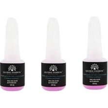 aklow akyoleticaret 10 Gram Beyaz Jel Tırnak Yapıştırıcısı, 3'lü Set