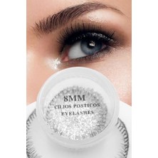 aklow akyoleticaret Klasik Ekspres Ipli Kirpik, 8 Mm, 3 Ip, Hızlı Kirpik, Siyah