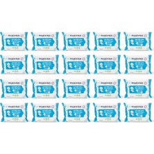 aklow akyoleticaret Fresh'n Soft Islak Tuvalet Mendili, Bebekler ve Hassas Ciltler Için, Wc'ye Atılabilir, 20'li Paket