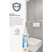 aklow akyoleticaret Klozet Temizleyici ve Kapağı Dezenfektan Spreyi, %99.99, Alkolsüz, 500 ml
