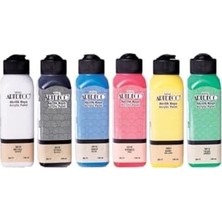 aklow akyoleticaret Akrilik Boya; Ana Renkler 6'lı Set, 140 ml