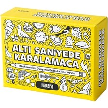 aklow akyoleticaret Altı Saniyede Karalamaca – Çizim Parti Kutu Oyunu | Çiz, Tahmin Et, Puan Kazan | 2+ Oyuncu 8+ Yaş | Eğlence Garantili Anlar