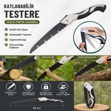 Marsilyan 53 cm Katlanır Pelikan Testere, Büyük Boy, El Testeresi, Katlanabilir Budama ve Kesim Testeresi, Kamp, Bahçe ve Ahşap Kesim Testeresi (4887)