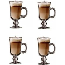 aklow akyoleticaret Irısh Latte Çikolata Bardağı, 4'lü Kuplu Bardak FMA074552 61TML201