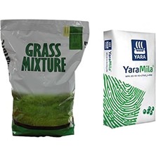 aklow akyoleticaret 5 kg Çim Tohumu ve 5 kg Çim Gübresi Içeren 6'lı Karışım Seti