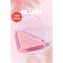 aklow akyoleticaret Katmanlanabilir Yumuşak Dokulu Yarı Mat Bitişli Allık Essential Blush Tap (M102 Chiffon Pin)