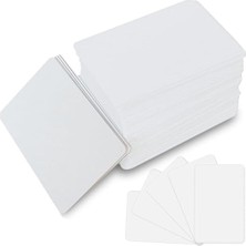 aklow akyoleticaret 50 Adet Nfc 215 Kart: 85,5 × 54 mm Nfc Etiket Beyaz Kartlar NTAG215 Boş 504 Bayt Pvc Plastik Kartlar Tagmo ve Amiibo Kartlarıyla Uyumlu Tüm Nfc Uyumlu Akıllı Telefonlar