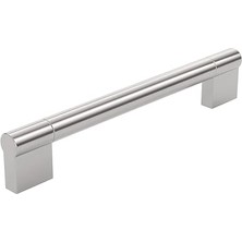 aklow akyoleticaret Hardware BP527160195 Avellino Koleksiyonu 6 5/16 Inç (160 Mm) Merkezden Merkeze Fırçalanmış Nikel Mutfak, Banyo ve Mobilya Için Modern Dolap ve Çekmece Çekme Kolu