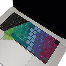 aklow akyoleticaret MacBook Türkçe Q Klavye Koruyucu Pembe Yeşil M1-M5 | A2681 A3113 A3240 A3449 A2442 A3426 A3434 A2485 A3429 | Air Pro Neo 13 | Silikon Keyboard Cover Touch Id