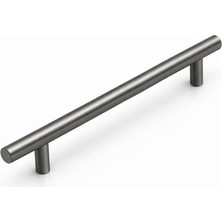 aklow akyoleticaret Titanyum Renk Metal Mobilya Mutfak Dolap Çekmece Dolabı Kulbu Kulpu Kulpları, 128 Mm, 12,8 Cm, (1 Adet)