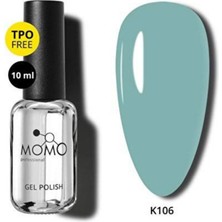Momo Kalıcı Oje K106  10ML Yeşil Gri