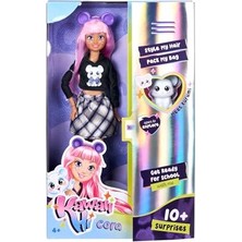 aklow akyoleticaret 105953976 Kawaii Hi Cora, Oynar Eklemli Tasarım, Aksesuarlı, Sevimli Hayvan Figürü, 26 cm