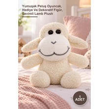 Yenilig 1 Adet Peluş Kuzu – Yumuşak Peluş Oyuncak, Hediye ve Dekoratif Figür, Sevimli Lamb Plush