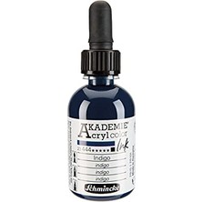 aklow akyoleticaret Akademie Akrilik Mürekkep 50 ml 444 Indigo