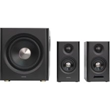 aklow akyoleticaret S355DB Tri-Amp 2.1 Hoparlör Sistemi Ceviz, HDMI Earc