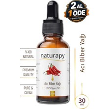 aklow akyoleticaret Acı Biber Maserasyon Ekstraksiyon Yağı, Damlalıklı Cam Şişe, 30 ml