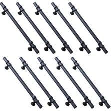aklow akyoleticaret Dolap, 10 Adet Maça Siyah Metal Kulp 160 Mm-16 cm Mobilya Çekmece Mutfak Dolabı Kulpları Kulbu Kulpu