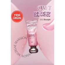 aklow akyoleticaret Hafif Yapılı, Ciltle Bütünleşen Parlak Bitişli Likit Allık Objet Blush (002 Bouquet)