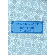 aklow akyoleticaret Kapak, Evrak Kayıt Defteri Numaralı 22X32 Gelen - Giden 40 Yaprak Evrak Kayıt Defteri Karton 1 Adet