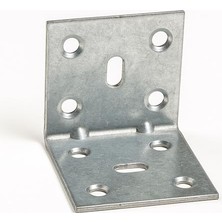 aklow akyoleticaret Metal L Demiri (25 Adet) Ince Gönye 40X40X40 mm Mobilya ve Duvar Sabitleme Bağlantı Aparatı