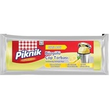 aklow akyoleticaret Çöp Torbası Büzgülü Orta 15'li Limon 2106