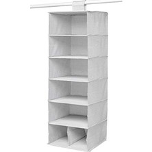 aklow akyoleticaret 7 Bölmeli Stuk Depolama Beyaz Gri 803.708.70 Boyut 11 ¾X11 ¾X35 ½