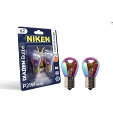 aklow akyoleticaret 93 Diadem P21W Amber Otomobil Ampulü, 12V 21W, 2 Adet