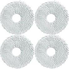 aklow akyoleticaret Dreame L10S Pro Ultra, L10S Pro Ultra Heat ve L10S Ultra Gen 2 ile Uyumlu 4 Adet Mop Bezi