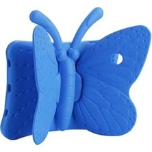 aklow akyoleticaret iPad Mini ile Uyumlu 4 Butterfly Standlı Mavi Tablet Kılıfı 4