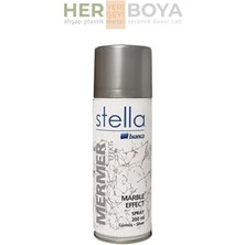 aklow akyoleticaret Stella Mermer Efekti Spreyi 200 Ml, Gümüş