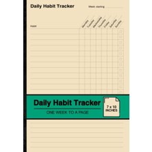 aklow akyoleticaret Daily Habit Tracker: Habit Tracking Notebook | One Week To A Page | Medium