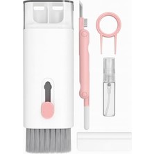 aklow akyoleticaret Kyrotech 7'si 1 Arada Elektronik Temizlik Kiti; Klavye, Monitör, Cep Telefonu, Bluetooth, Kulaklık, Lego, Airpods Uyumlu, Bilgisayar Kamera Lensi T0EMIZLEME Seti, (Pembe)