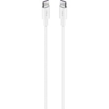 aklow akyoleticaret 200 cm Beyaz Usb-C - Usb-C Kablo, 65W Pd/qc Hızlı Şarj ve Veri Aktarımı