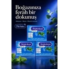 Septoleps Adaçayı-Nane-Mentol Aromalı 24 Pastil x 3 Paket -Takviye Edici Gıda