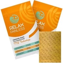 aklow akyoleticaret Relax Painless Kinesio Bant, Ginseng Bant Tts Teknolojisi, 2 Paket (50 Adet)
