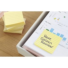 aklow akyoleticaret 675YL Haftnotiz Xl-Notes, Çizgili, 100 x 100 Mm, 300 Yaprak, Cam Göbeği, Macenta, Sarı