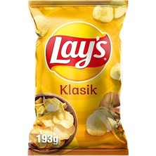 aklow akyoleticaret Klasik Sade Patates Cipsi Mega Boy 193 G
