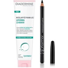 aklow akyoleticaret Arınma Zamanı Micellar Yüz Yıkama Jeli ve Waterproof Siyah Eyeliner Seti