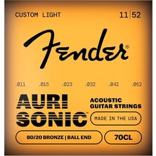 MSP 70CL 80/20 Bronze Custom Light Takım Tel Akustik Gitar Teli 011-052