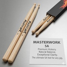 MSP 5A Bateri Bageti, Premium Hickory, Doğal Denge, Olağanüstü Netlik, Her Gig Için Ideal Drumstick High Quality Import