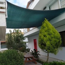 MSP File - Yeşil File - Şeritli ve Halkalı -%95 Gölgeleme - Bahçe Filesi - Otopark ve Araba Gölgeliği - Havuz Gölgeliği - 2 M x 12 M