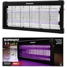 MSP Öldürücü Cız Cihazı Makine 2pcs LED Floresan 100M2 Etkili 1800V 54X23.5CM SWIK-9617
