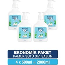 aklow akyoleticaret Sabun, Le Petıt Marseıllaıs Pamuk Sütü Sıvı 500 ml X4