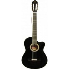 MSP 3900 Cbk Cutaway Siyah Klasik Gitar