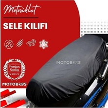 MSP Vespa Primavera 150 Uyumlu Motosiklet Siyah Sele Kılıfı, Su Geçirmez Kumaş