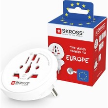 aklow akyoleticaret Seyahat Adaptörü, World To Europe, Beyaz