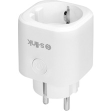 Marsilyan S-Lınk Sl-14 1 Soket Akım Korumalı Priz 16A Wifi 2.4ghz Bluetooth Tuya Yazılım Destekli Internet Üzerinden YÖNETILEBILIR(1923)