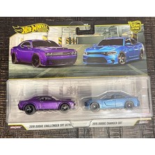 MSP Wheels JHW47 Premium 2 Paket 2018 Dodge Challenger Srt Demon / 2015 Dodge Charger Srt Ride On Oyuncak Mini Araba 3 Yaş ve Üstü Mor/mavi